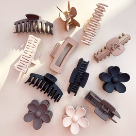 JANFUN neutral color assortment laid flat to match multiple outfits