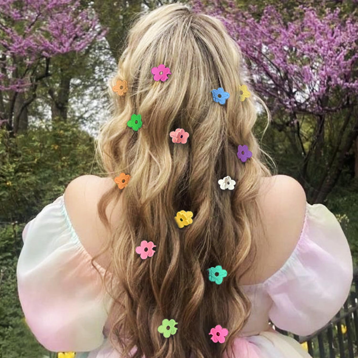 JANFUN assorted clips laid out to show ten vivid colors for mixing