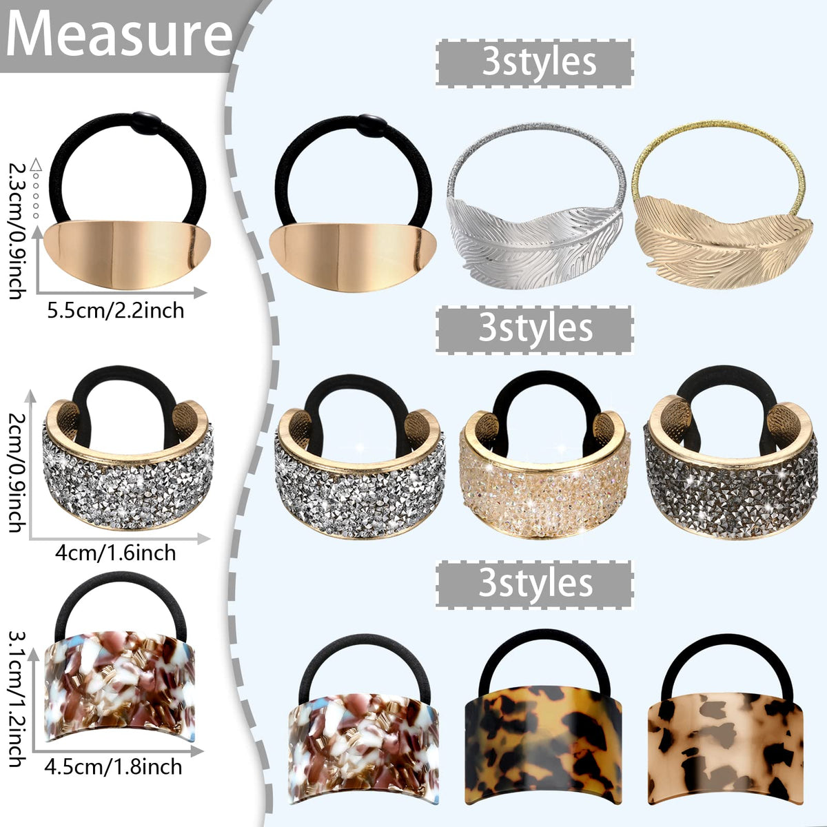Janinka tortoise shell ponytail ring detail showing warm pattern and versatile style