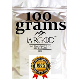 JARGOD fibers close-up on hair being applied that instantly adds natural-looking volume