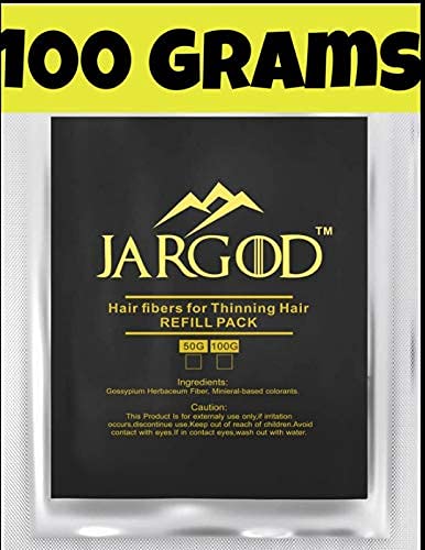 JARGOD fibers texture close-up showing fine natural-looking strands for coverage