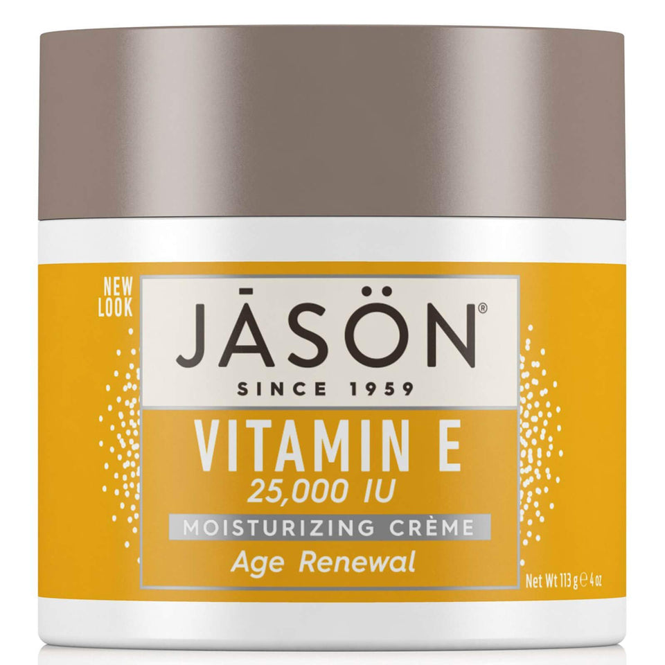 JASON jar front view showing label and nourishing vitamin E benefits