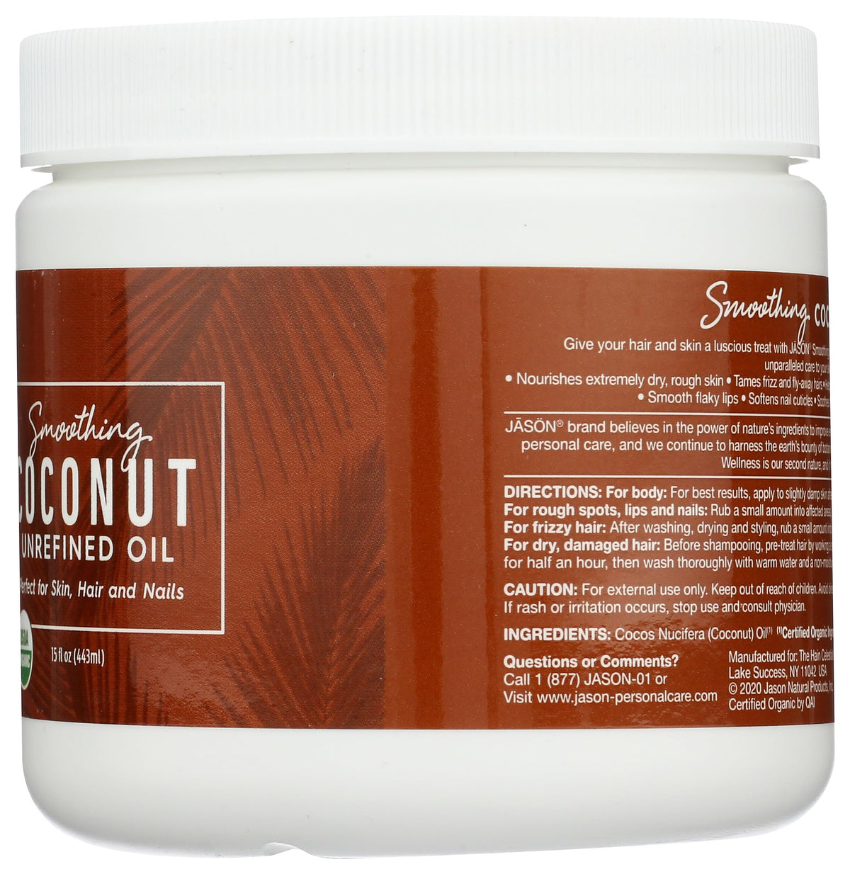 JASON coconut and botanical ingredients highlighting organic quality