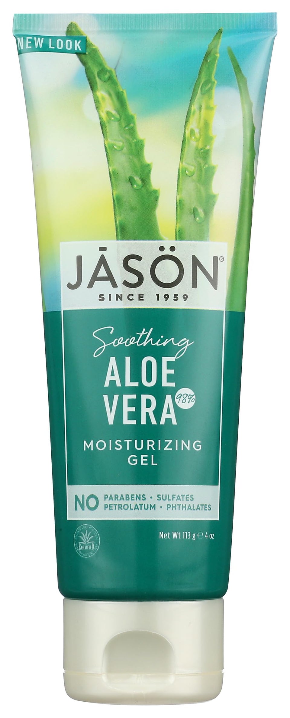 Jason front tube showing label and 4 oz size for quick identification