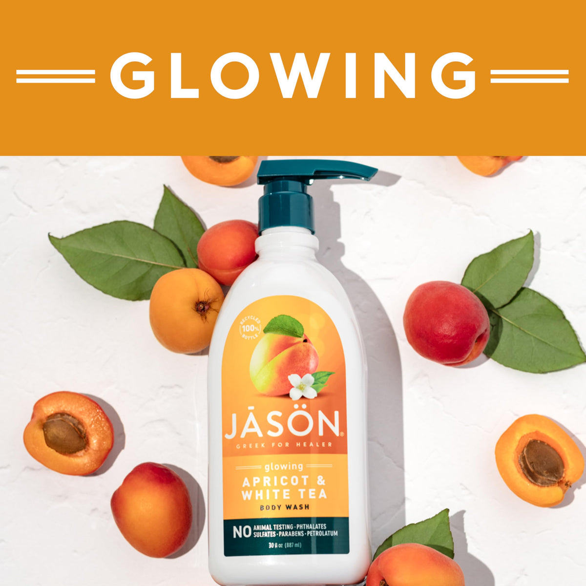 JASON lifestyle bathroom display with towel, calming routine and eco-friendly benefit