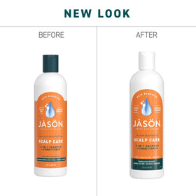 JASON 12 oz bottle beside common objects showing true product scale