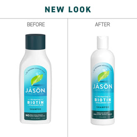 JASON bottle held in hand showing 12 oz size for travel convenience