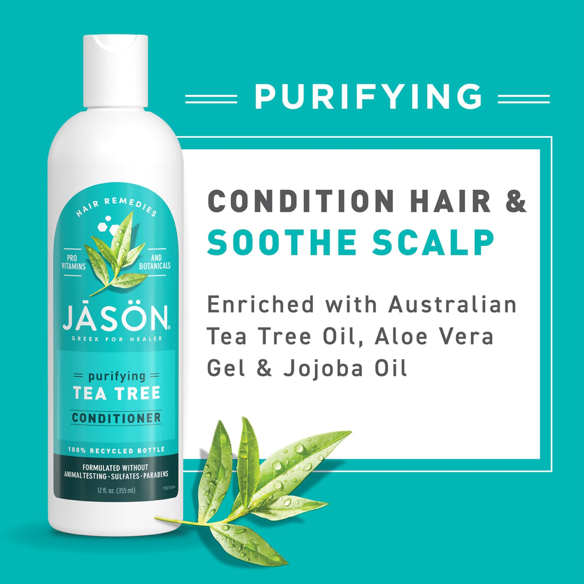 JASON creamy conditioner texture close-up illustrating lightweight hydration