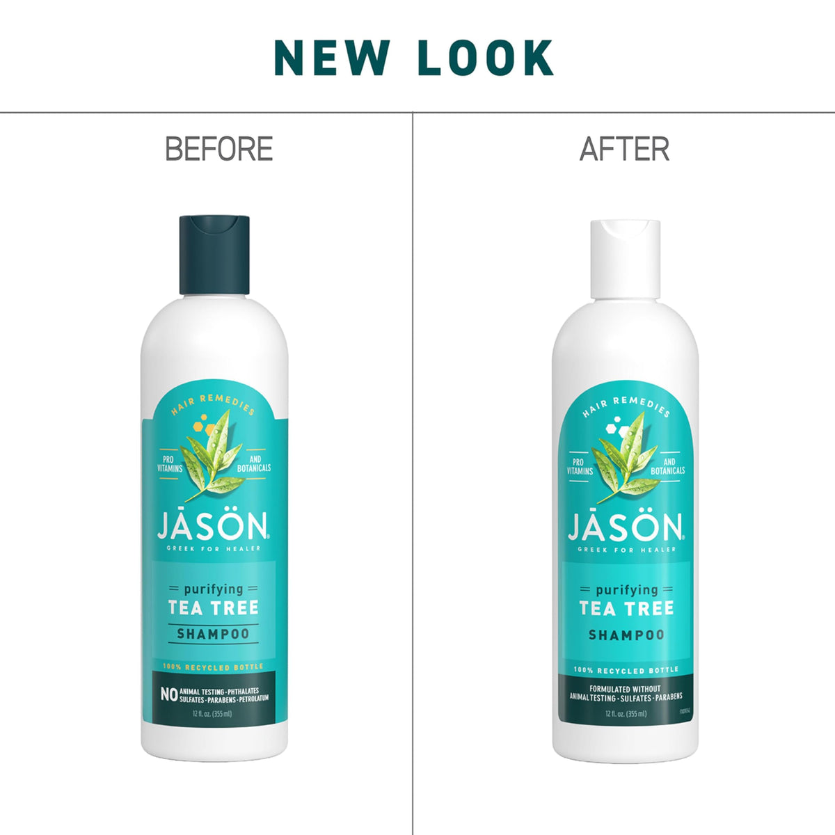 JASON shampoo on bathroom shelf in use scene conveying soothing scalp care benefit