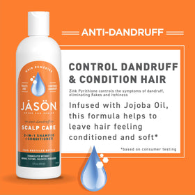JASON creamy foam texture on hand demonstrating gentle lather and conditioning