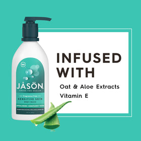 JASON creamy lather texture demonstrates gentle cleansing