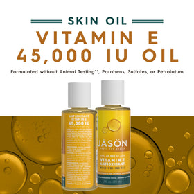 JASON oil texture close-up on fingertips showing silky absorption benefit