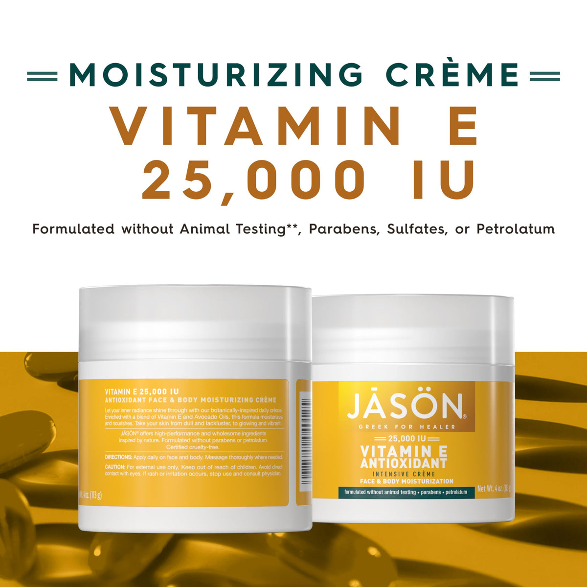 JASON close-up of open crème texture highlighting rich, smooth consistency