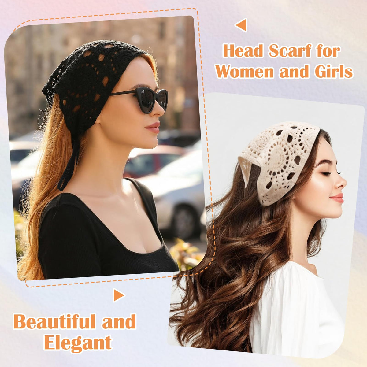 JATEBI elastic headband and cloth-wrapped end detail for secure, non-irritating wear