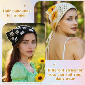 JATEBI bandana worn as a headscarf in lifestyle scene offering stylish sun protection