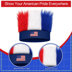 JATEBI headband worn at a parade, adding bold color and visibility for fans