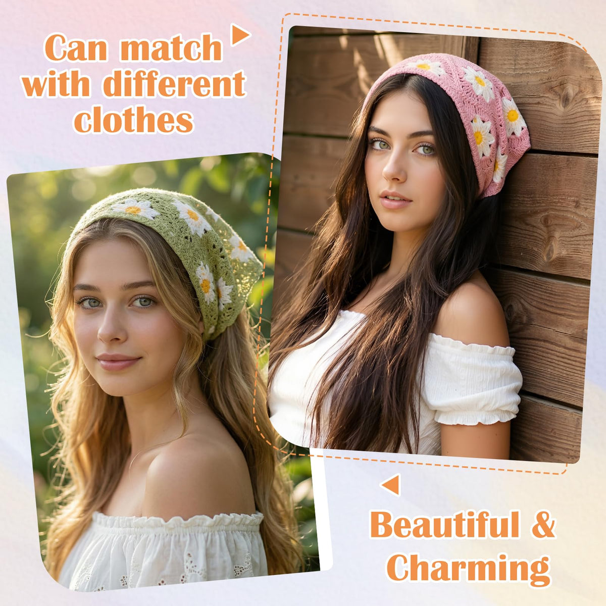 JATEBI boho-style headband knot demonstrating versatile styling options and secure fit