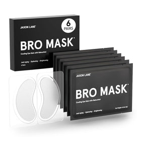 JAXON LANE front packaging showing six individually sealed under-eye pairs and benefits