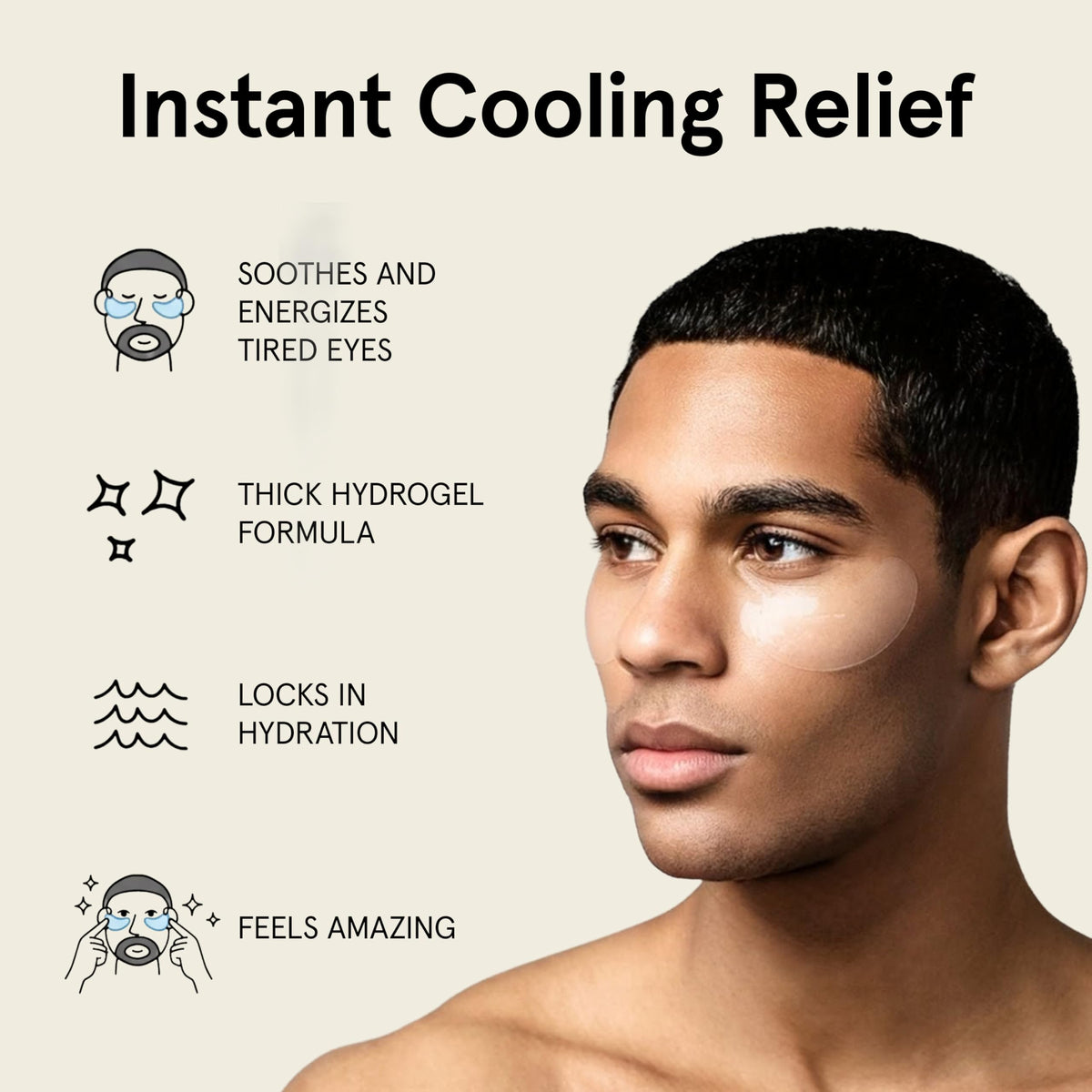 JAXON LANE ingredient display with caffeine and hyaluronic acid benefits