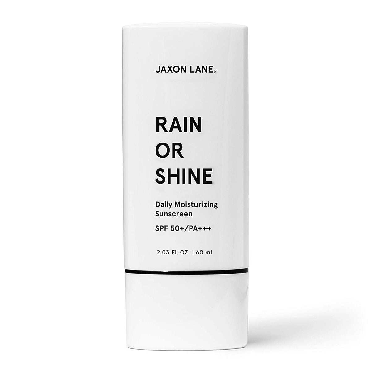 JAXON LANE front tube showing clear SPF 50 protection benefit