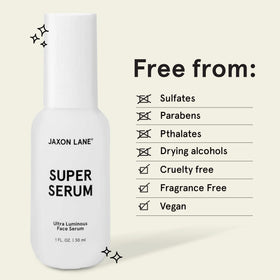 JAXON LANE in hand scale demonstrating 1 oz travel-friendly size