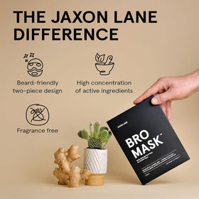 JAXON LANE lower mask half shown fitting around beard for effective treatment