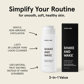 JAXON LANE powder texture closeup revealing fine granules for gentle exfoliation
