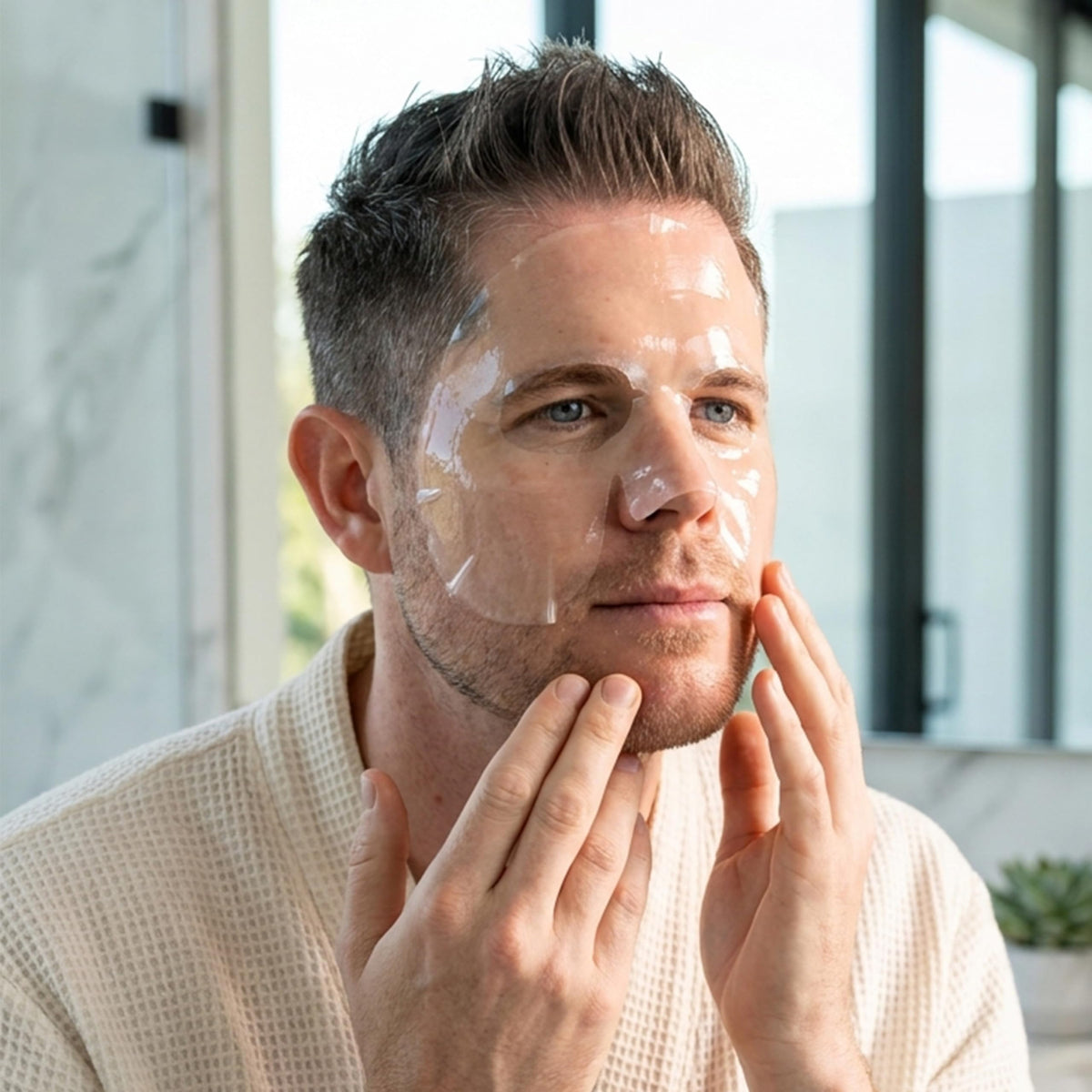 JAXON LANE serum being patted in showing easy absorption benefit