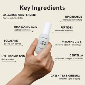 JAXON LANE serum texture drop showing lightweight hydrating consistency