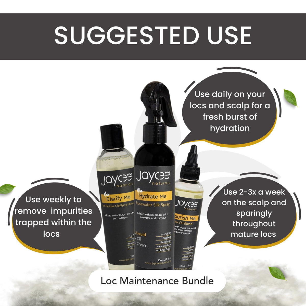 Jaycee Naturals applying products to scalp to soothe and balance skin