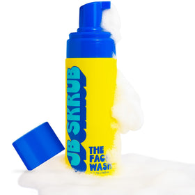 JB SKRUB front bottle view shows clear labeling and kid-friendly design for easy use