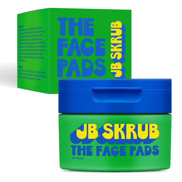 JB SKRUB front packaging showing product name and benefits for quick identification
