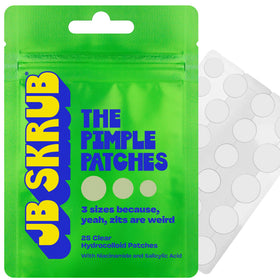 jb skrub front packaging showing 25 patches and kit benefits for quick use