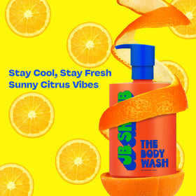 JB SKRUB label detail emphasizing pH-balanced formula and ingredient callouts