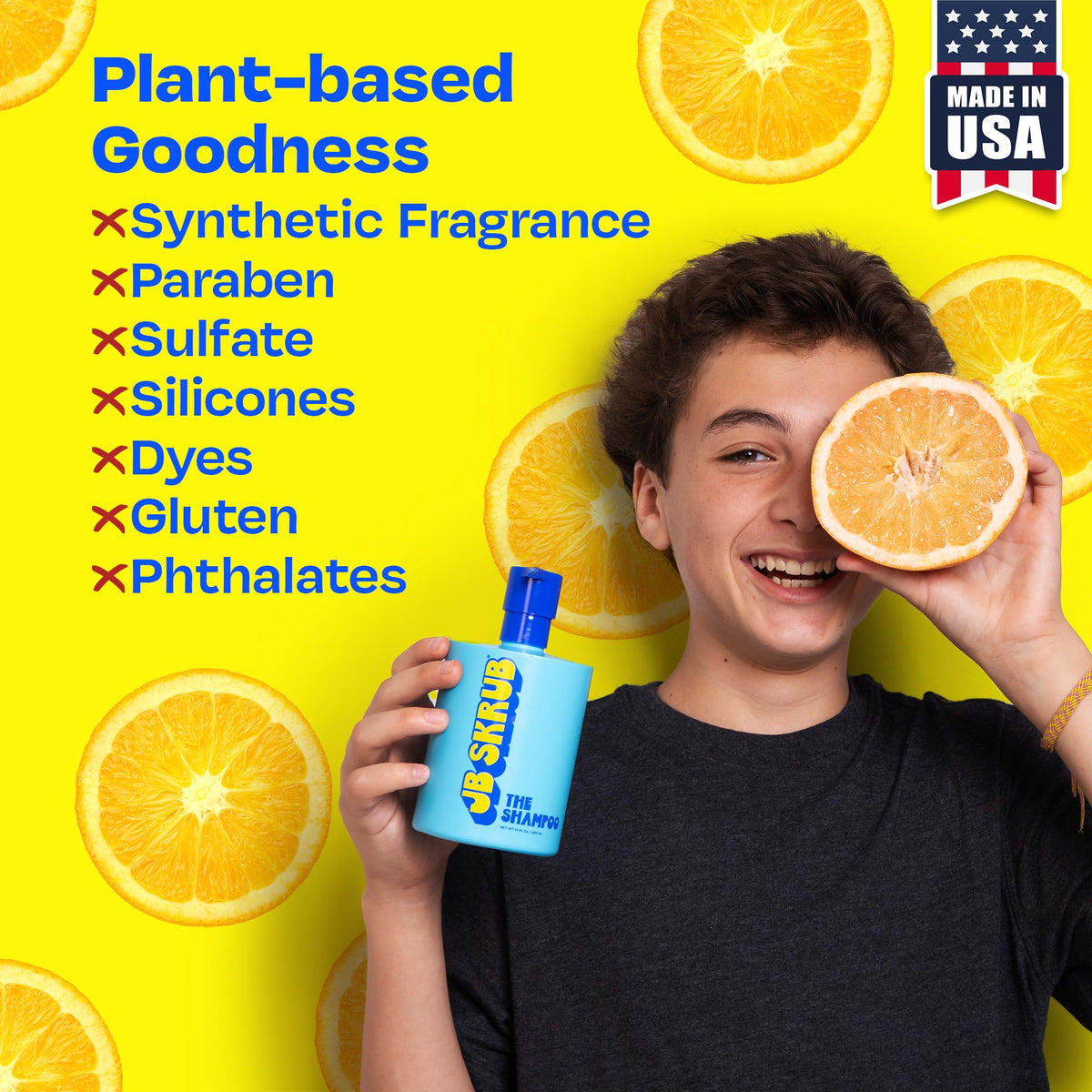 JB SKRUB on bathroom shelf within teenager-friendly grooming setup