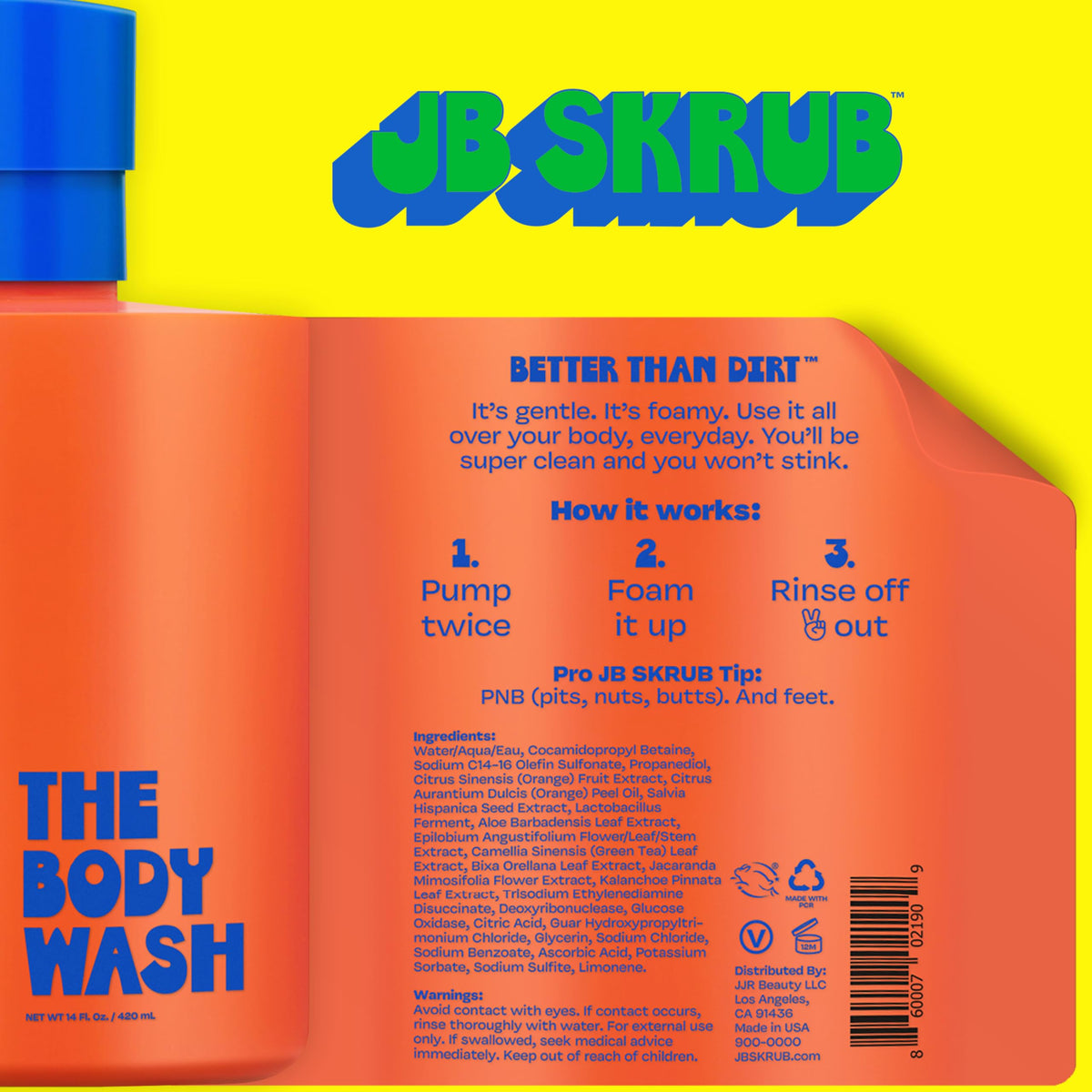 Teen boy using JB SKRUB in shower to control odor and stay confident
