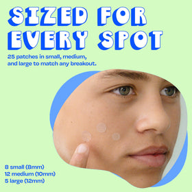 jb skrub patches on hand for size comparison and precise spot coverage