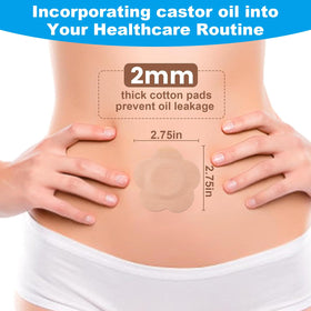 Jconly organic cotton absorbent core visible for controlled oil absorption