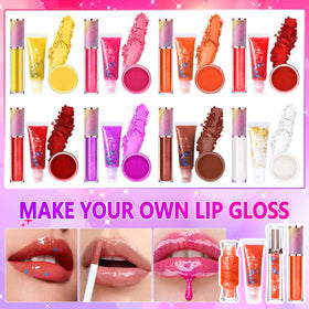 Jcoos pigments and glitters arranged to show color and sparkle options