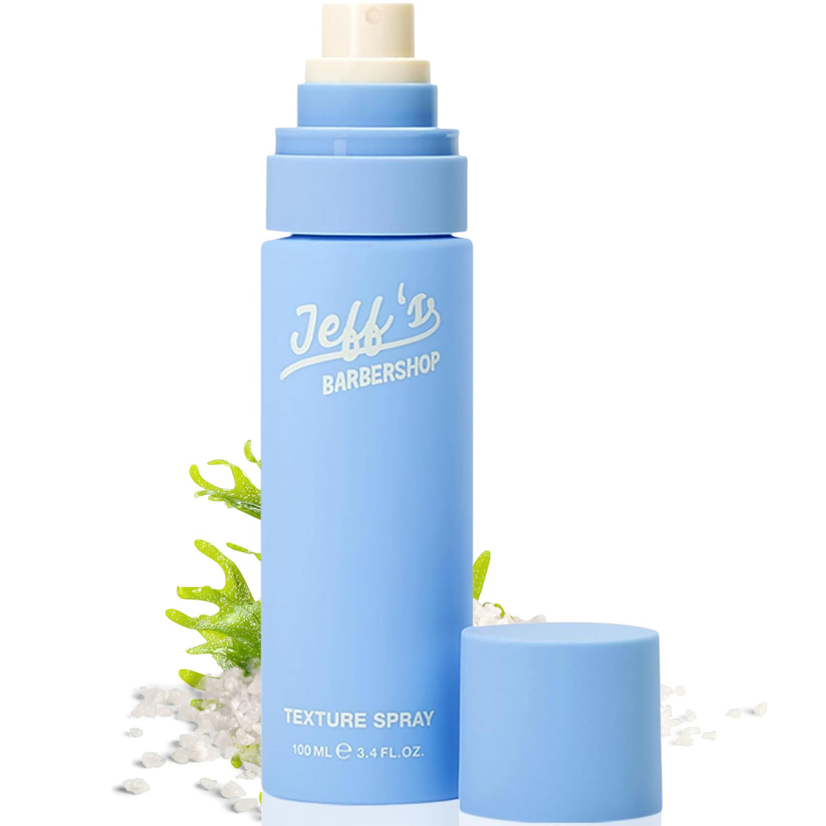 jeff's barbershop lifestyle image with beachy tousled hair demonstrating finished look