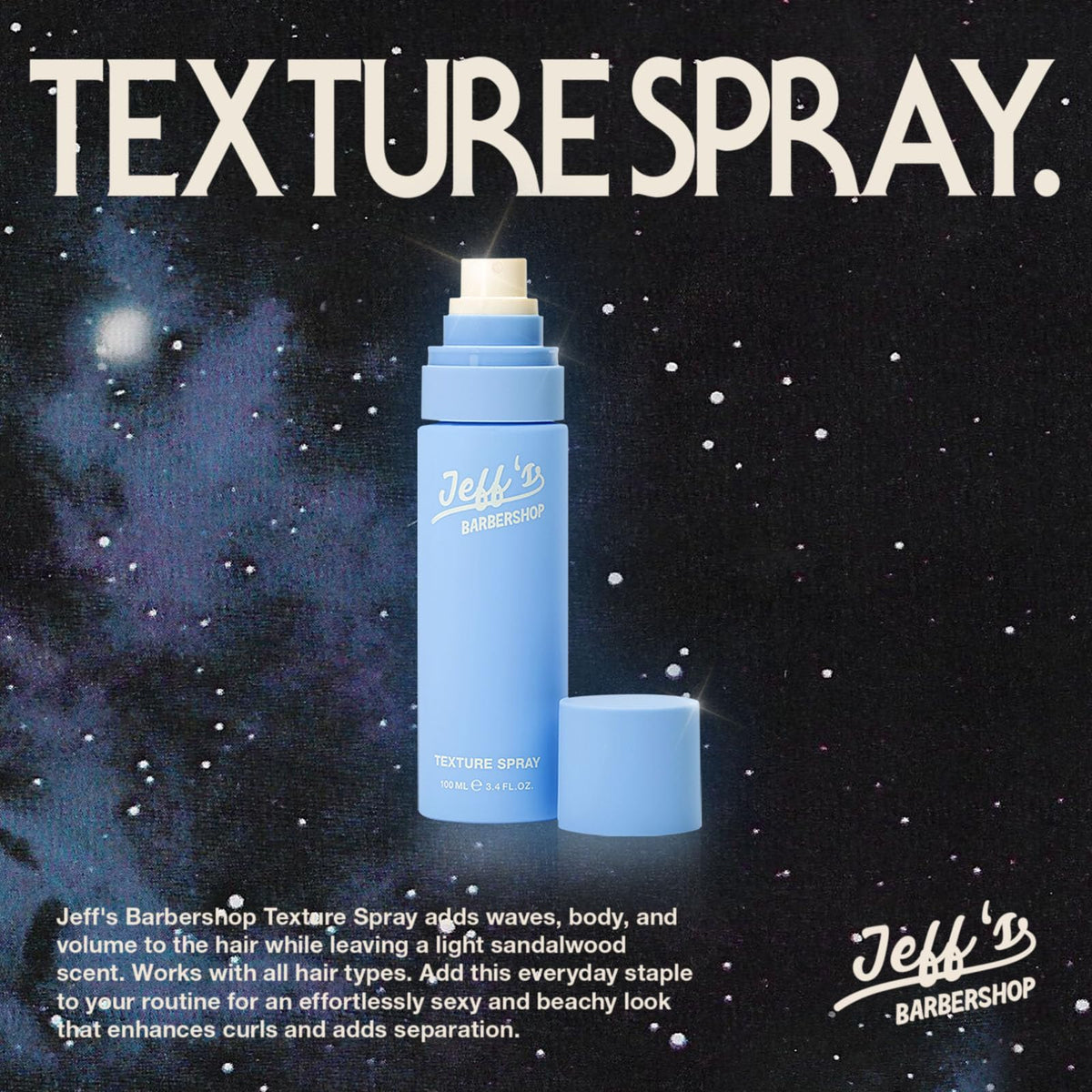 jeff's barbershop sandalwood scent visual evoking subtle fragrance and premium feel