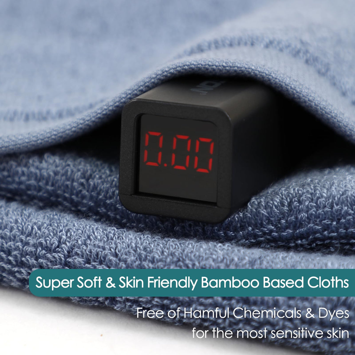jeffsun cloth beside smartphone to show compact scale and portability