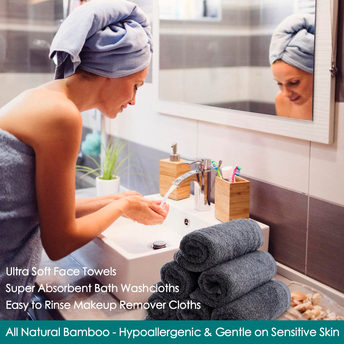 JEFFSUN cloth beside travel pouch showing compact travel-friendly use