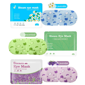Jekeno mask in use on model relaxing to relieve eye strain