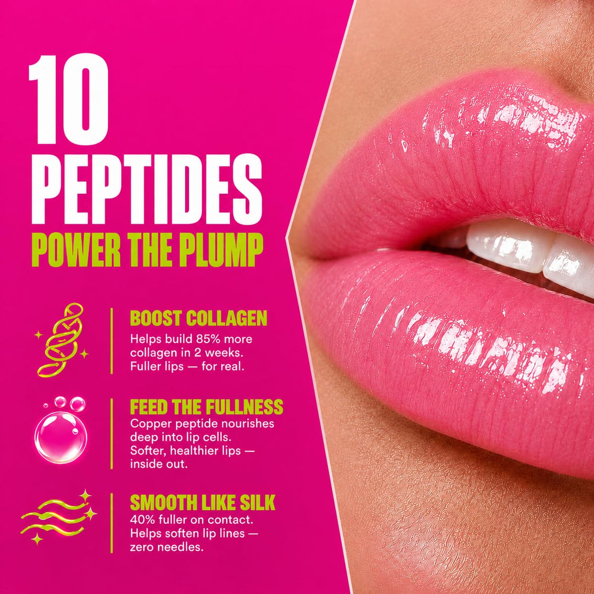 JÉMYU lips before and after showing fuller-looking, hydrated result