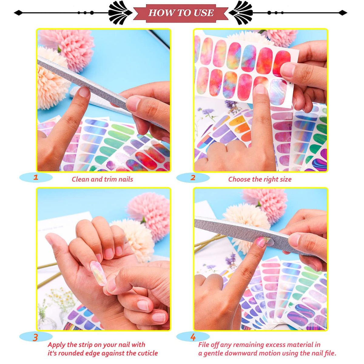 JERCLITY finished manicure on hands, showcasing stylish marble and solid contrast