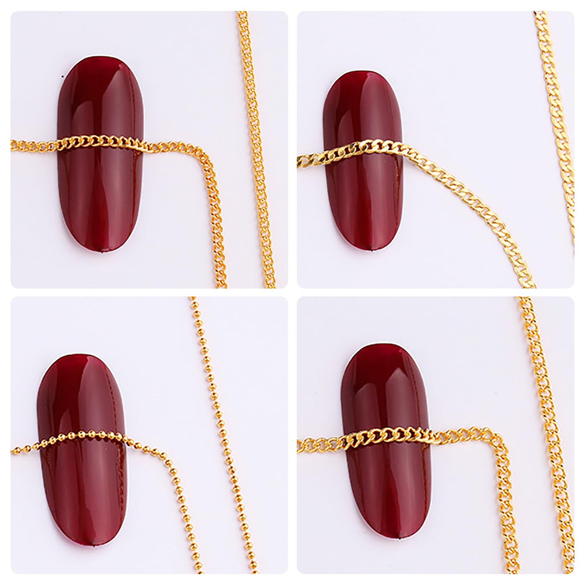 JERCLITY gold chain used to embellish a phone case, adding metallic accent and visual interest