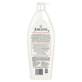 After application image showing Jergens results: smoother, luminous skin