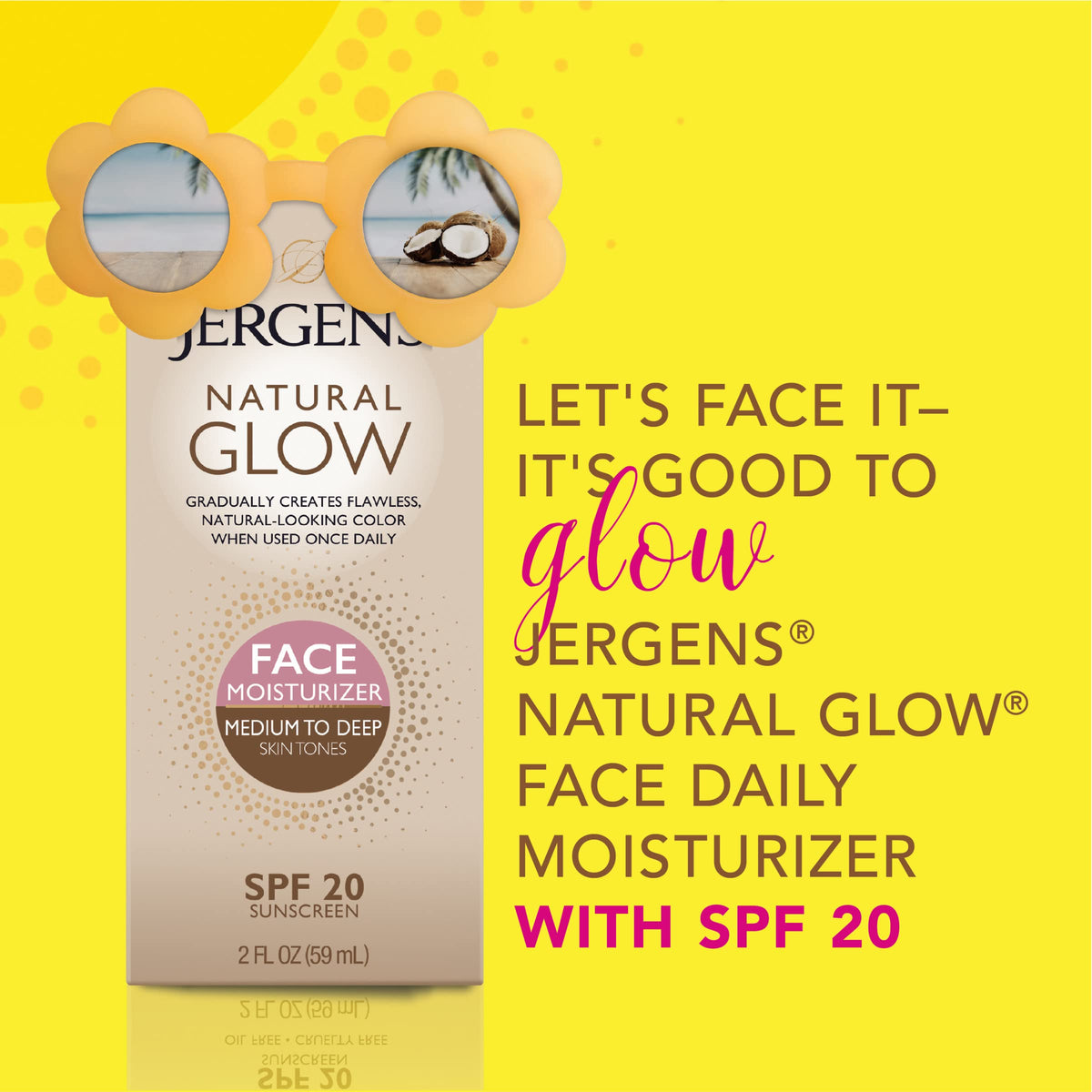 Before and after one week using Jergens bundle showing gradual natural-looking tan