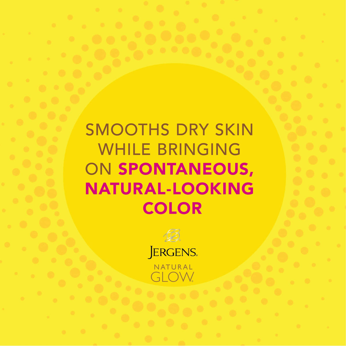 Jergens bottle with coconut and vitamin E highlighting nourishing ingredients